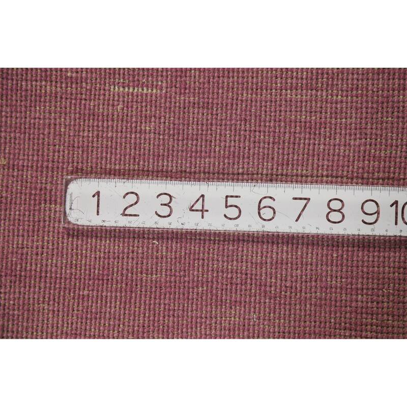 Hand Knotted Oriental 100% Wool Carpet Modern Solid Purples Gabbeh Area Rug - 11' 5'' X 8' 0''