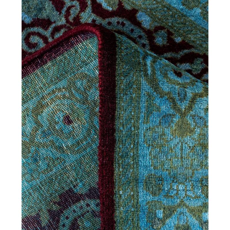 Overdyed One-of-a-Kind Hand-Knotted Area Rug - Red - 2' 8" x 4' 5"