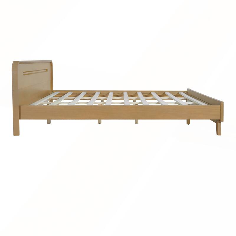 Pine Solid Wood Bed with Timeless Design Easy Assemble