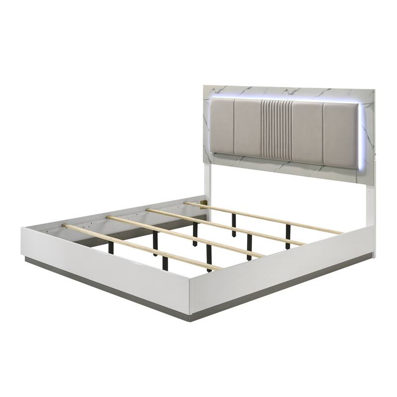 Mist King / Queen 4PC / 5PC Bedroom Set White