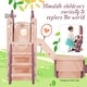preview thumbnail 23 of 25, 7 in 1 Toddler Slide Set, Freestanding Spaceship Set with Slide, Kids Slide Playset Structure, Arch Tunnel and Basketball Hoop