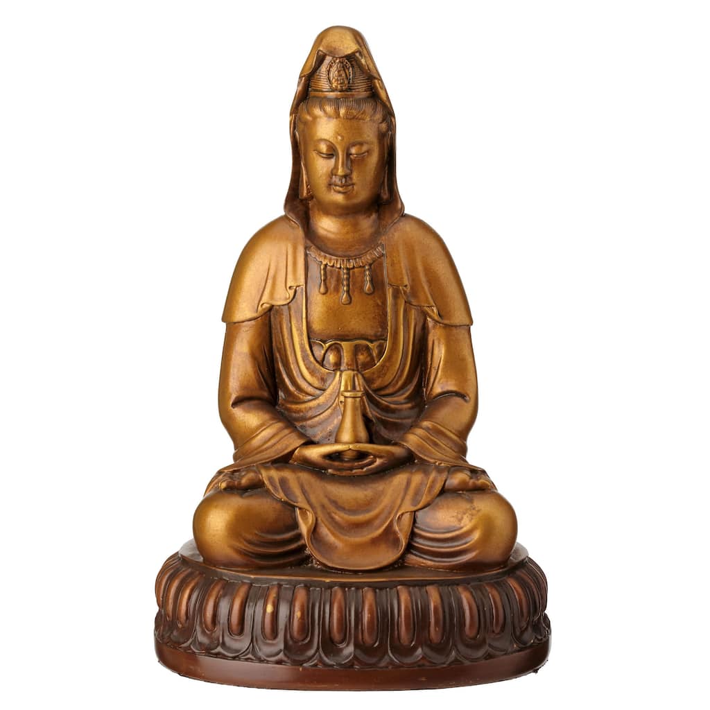 5.51" H GUANYIN Resin - 2.95"x3.54"x5.51"