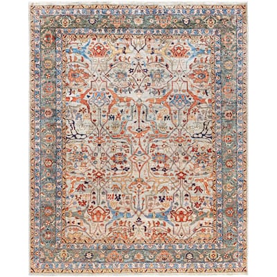 Serapi One-of-a-Kind Hand-Knotted Area Rug - Gray - 7' 11" x 9' 9"
