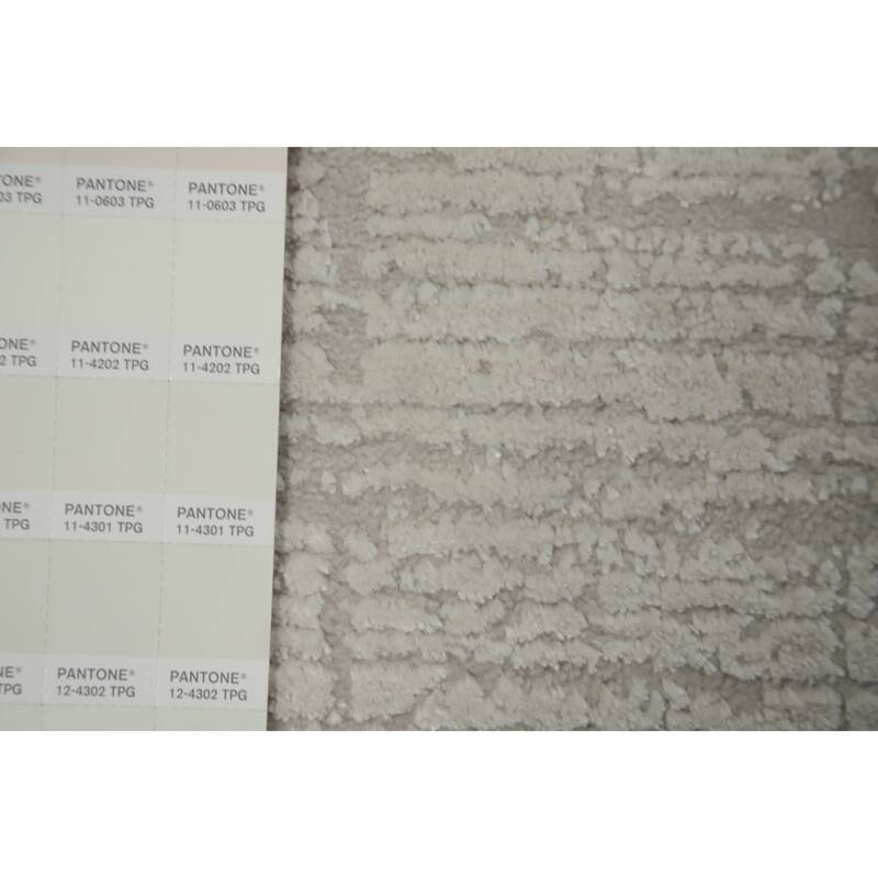 Machine Made Oriental Polyester Carpet Modern Geometric Beige & Ivories Modern Area Rug - 7' 7'' X 4' 10''