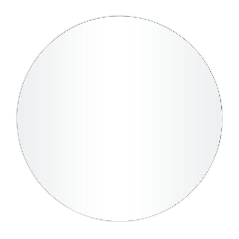 Black, White or Gold Wood Wall Mirror with Thin Frame