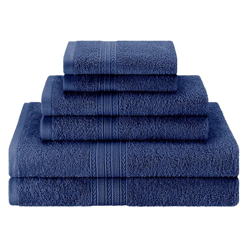 Eco-Friendly Sustainable Cotton 6-Piece Bathroom Towel Set