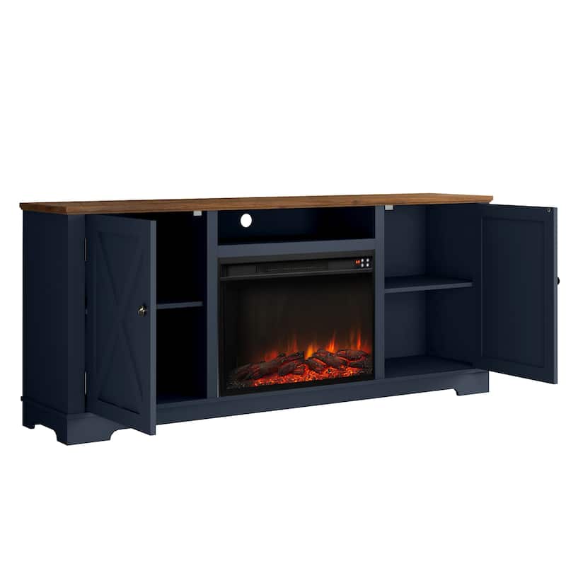 70" Farmhouse TV Stand Console for TVs up to 75 inch - 70" in Width