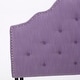preview thumbnail 3 of 5, Silas Contemporary Fabric Full/Queen Headboard by Christopher Knight Home