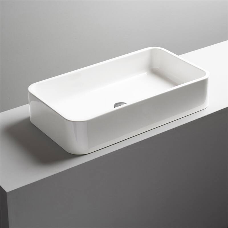 WS Bath Collections Cosa 31-1/2" Rectangle Ceramic Vessel Bathroom