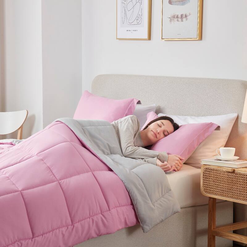 Empyrean All Season Alternative Down Lightweight Reversible Comforter Set