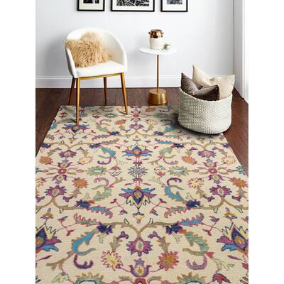 Bashian Hand Tufted Danbury Beige Rug