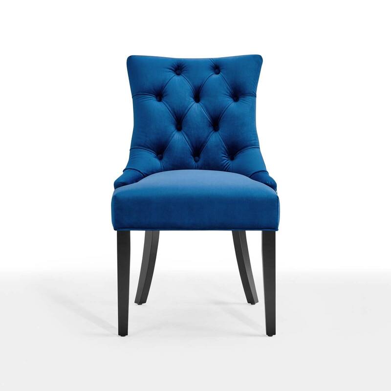 Silver Orchid Kornman Velvet Dining Side Chairs (Set of 2)