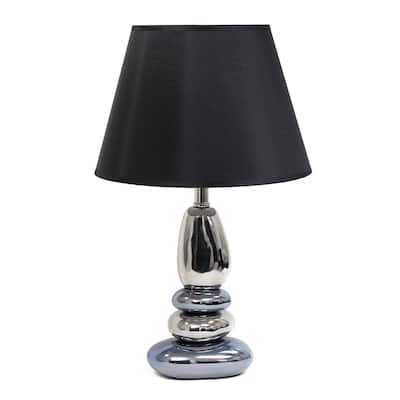 Lalia Home 21.5" Contemporary Ebb and Flow Stacked Stone Table Lamp - 21.5