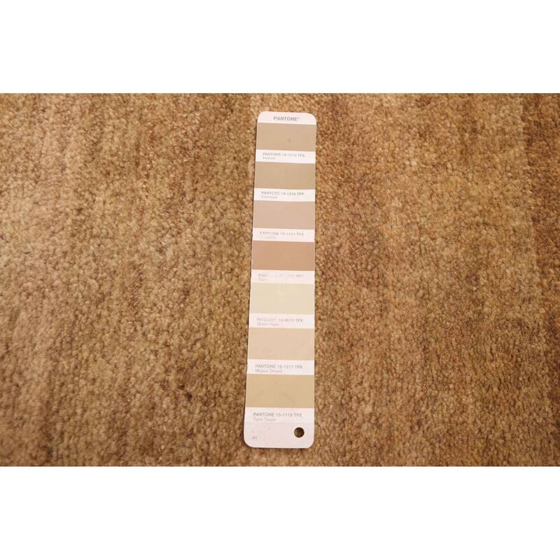 ECARPETGALLERY Hand-knotted Pak Finest Gabbeh Light Brown Wool Rug - 5'1 x 6'11