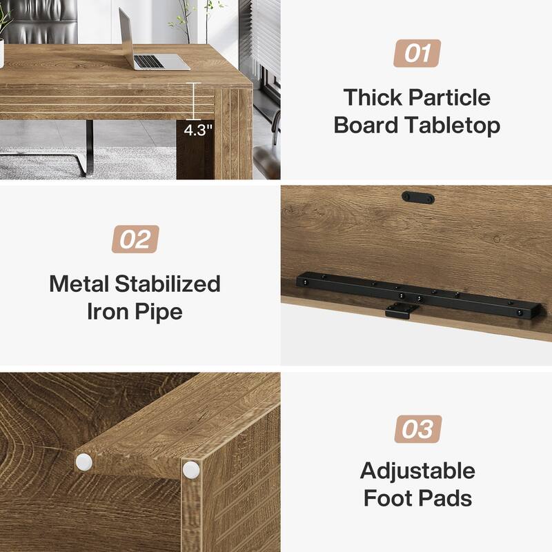 79-Inch Extra Long Desk for 6-8 People,Conference Table for Office
