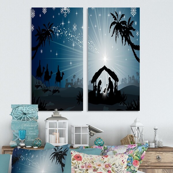 Nativity scene wall art on sale