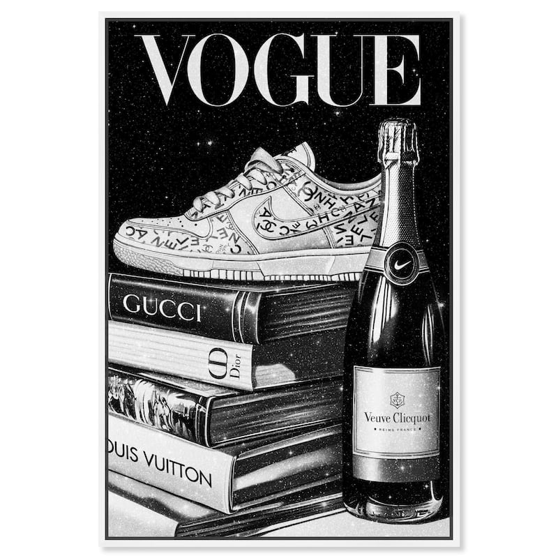 Sneaker Glitz and Glam Cover II Canvas by Art Remedy - White - 36" x 54"