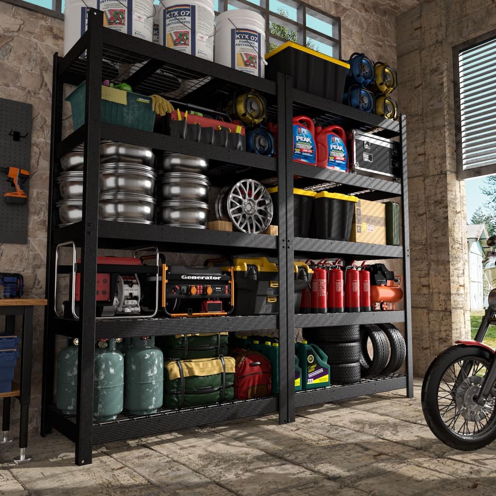 VEIKOUS 5-Tier Heavy Duty Metal Shelving Unit, 3000LBS Capacity Adjustable Storage Shelves for Garage & Pantry Organization