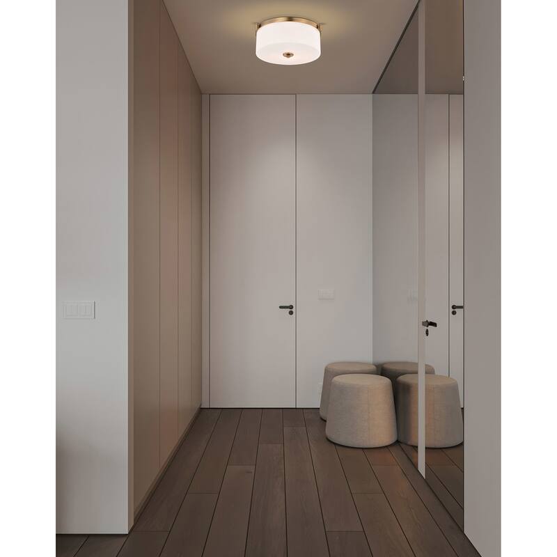 Nuvo Lighting 60/8207 Liam 3 Light 17" Wide Flush Mount Drum Ceiling
