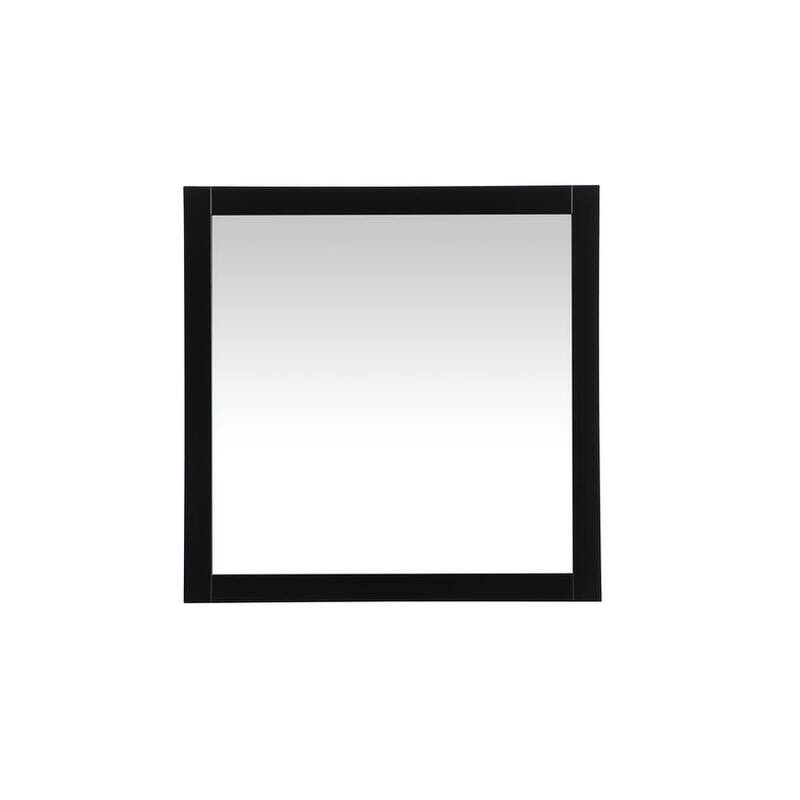Elegant Lighting VM23636 Aqua 36" W x 36" H Traditional Square Framed - Black