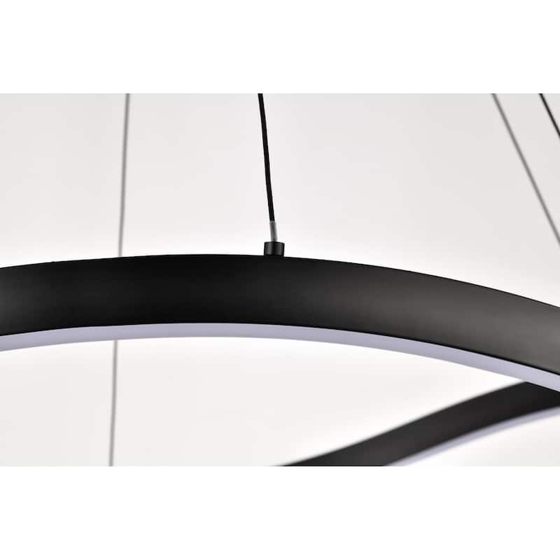 Sylas 36 Inch LED Pendant Matte Black Finish - Matte Black