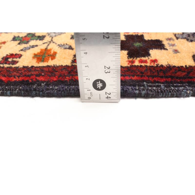 ECARPETGALLERY Hand-knotted Teimani Dark Navy Wool Rug - 2'10 x 4'6