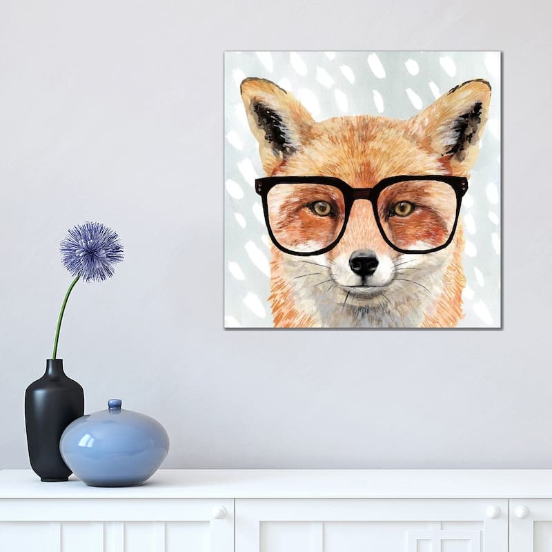 iCanvas "Four-eyed Forester I" by Victoria Borges Canvas Print - 18x18x1.5