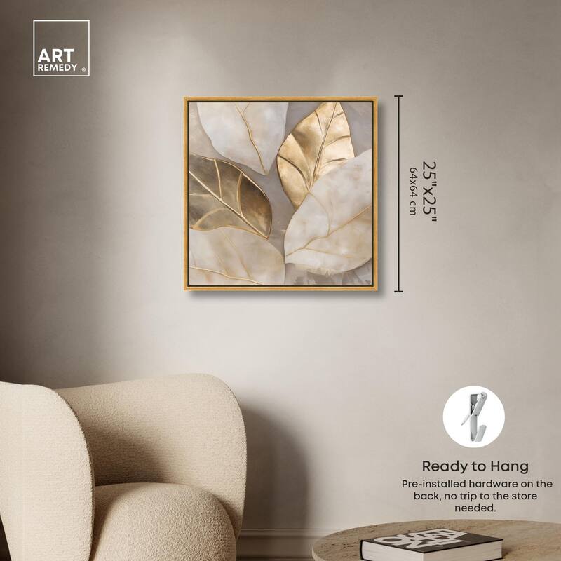 Golden Cascades Canvas by Art Remedy