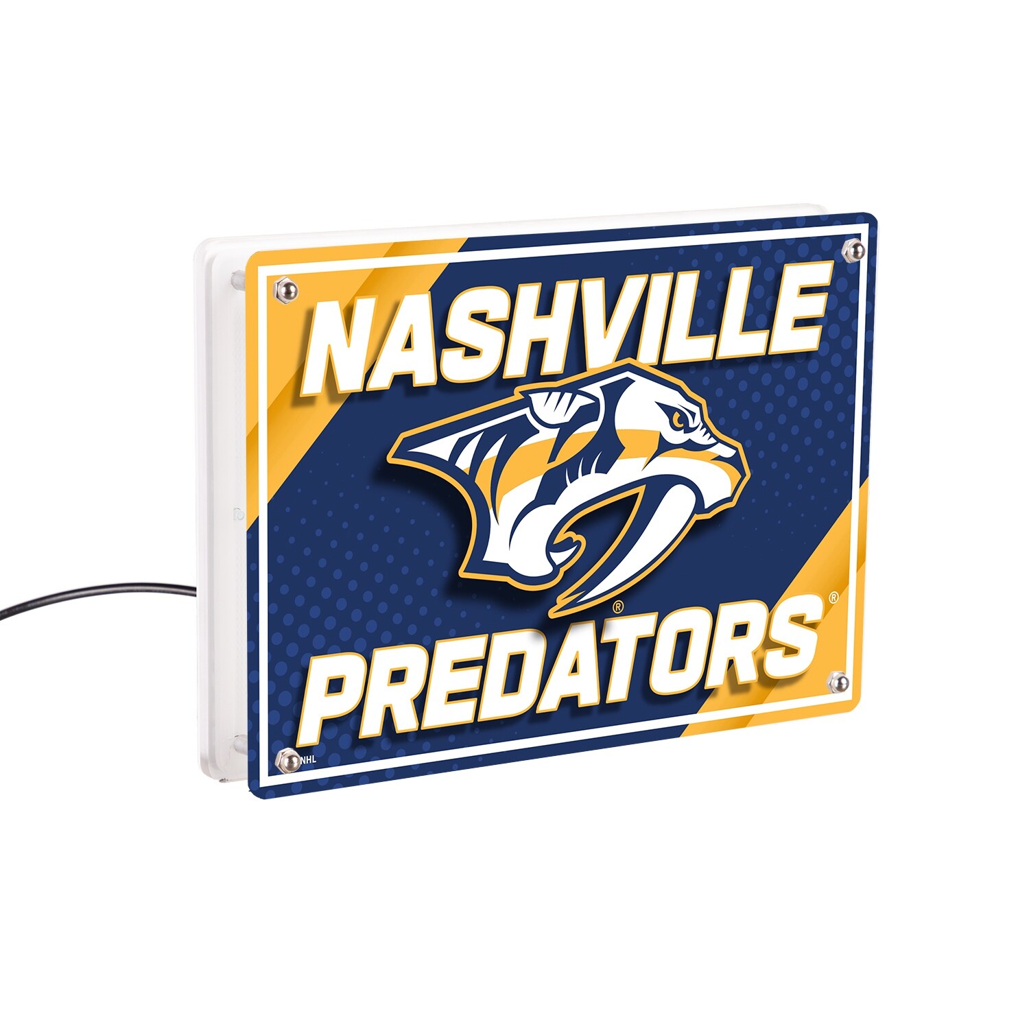 Nashville Predators Original Round Rotating Lighted Wall Sign