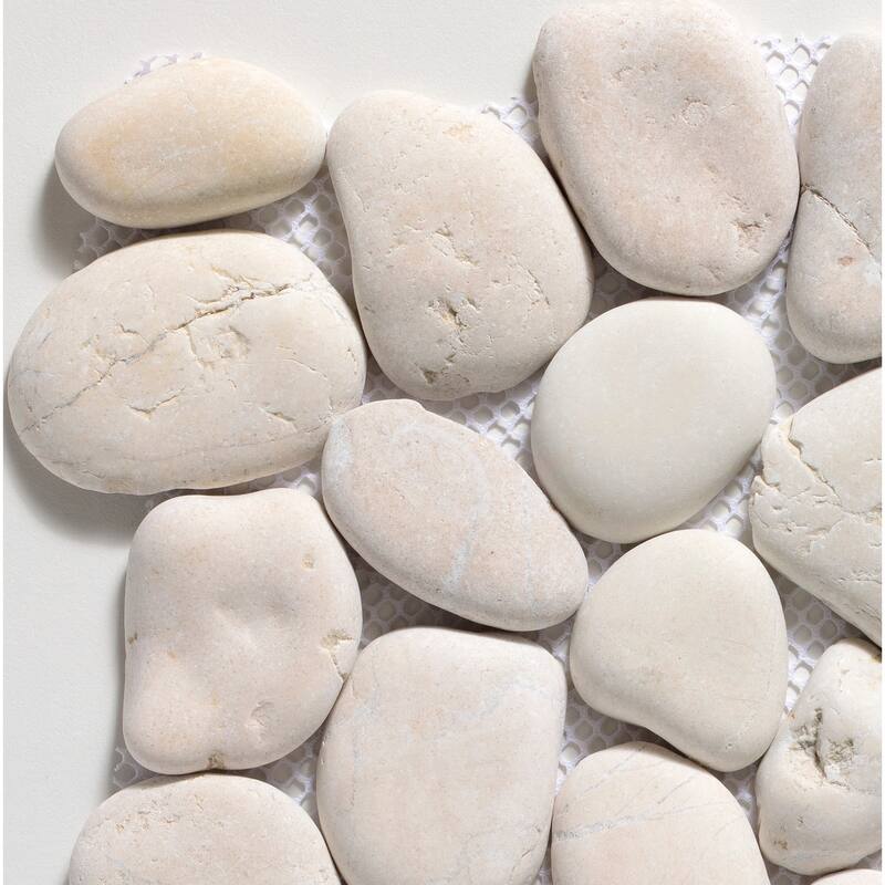 Classic Pebble 11 in. x 11 in. Mesh-Mounted Mosaic Wall and Floor Tile