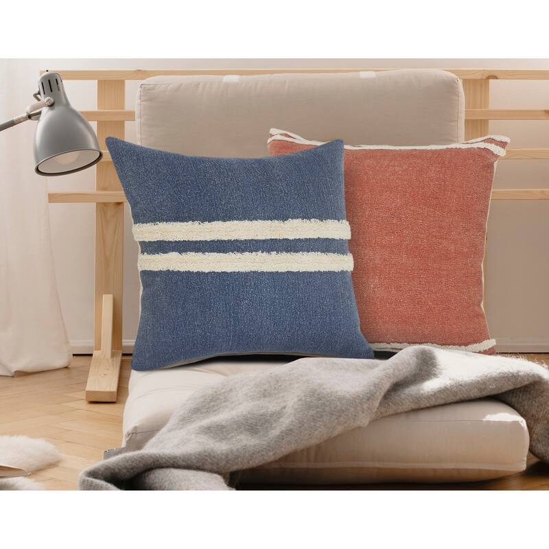 Sevita Double Center Striped Throw Pillow