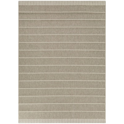 Campert Striped Patio Indoor/Outdoor Area Rug