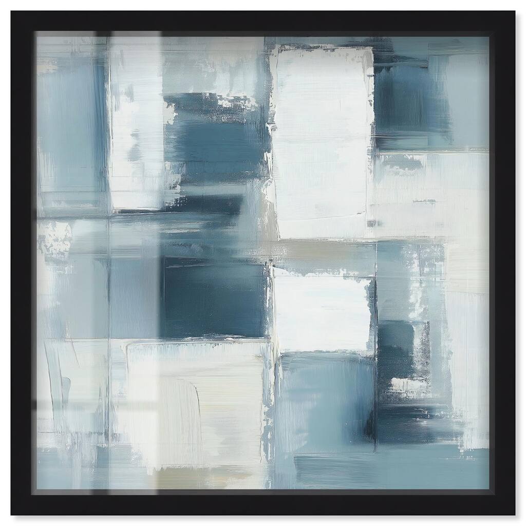 Deconstructed Blue I Shadowbox by Art Remedy