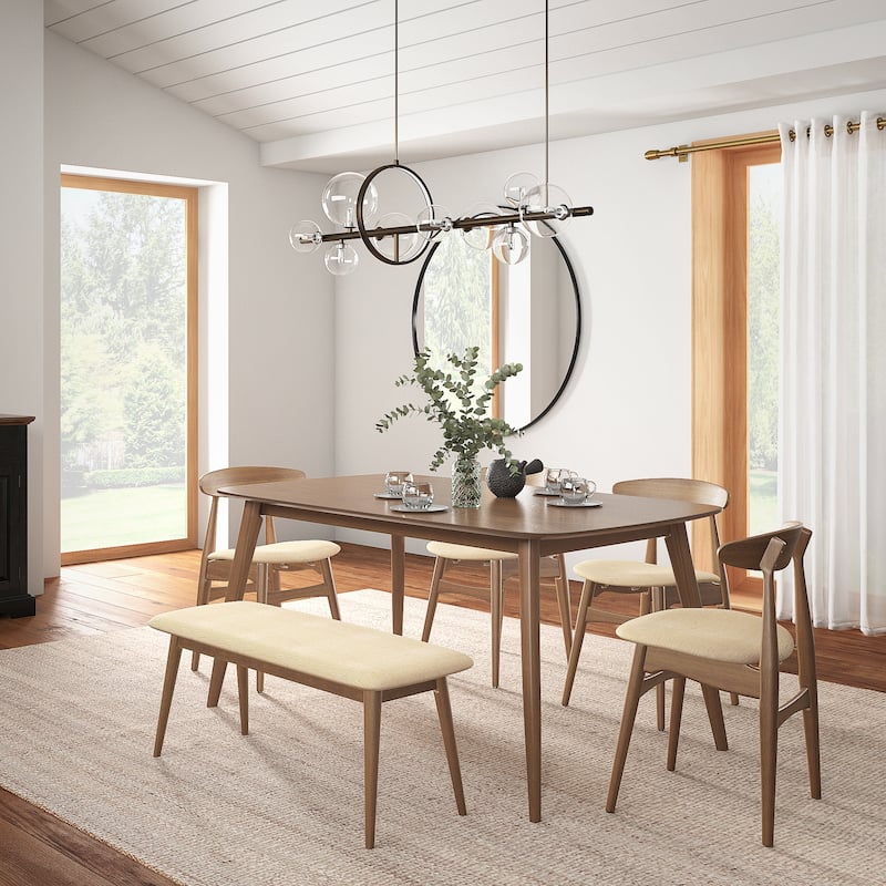 Ribe Mid-Century Modern Tapered Dining Set