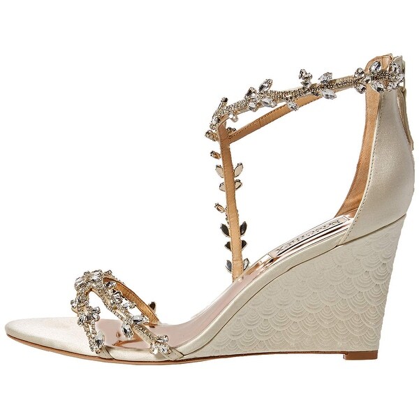 badgley mischka feather wedge