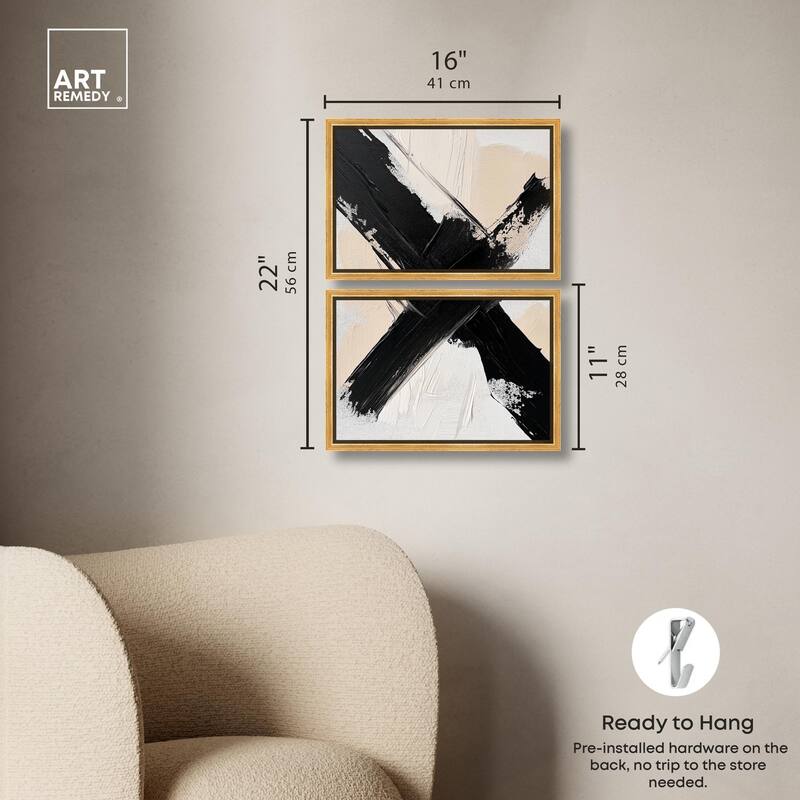 Graphic Impact I Canvas Set of 2 by Art Remedy
