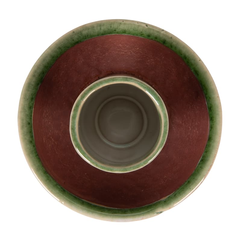 Stoneware Match Holder with Striker Plate