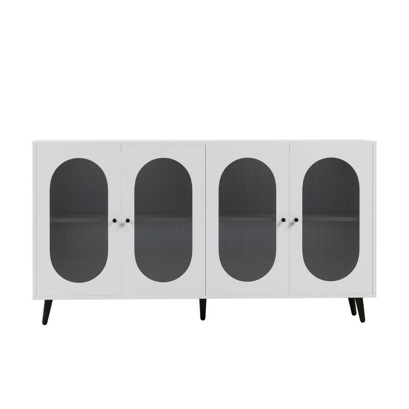 60" Buffets and Sideboards - Modern Accent Sideboard Cabinet with Acrylic Doors