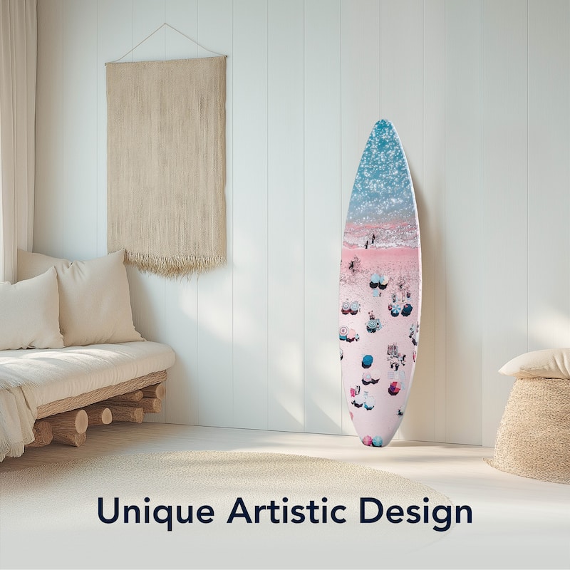 American Art Decor Surfboard Plaque Wall Sign