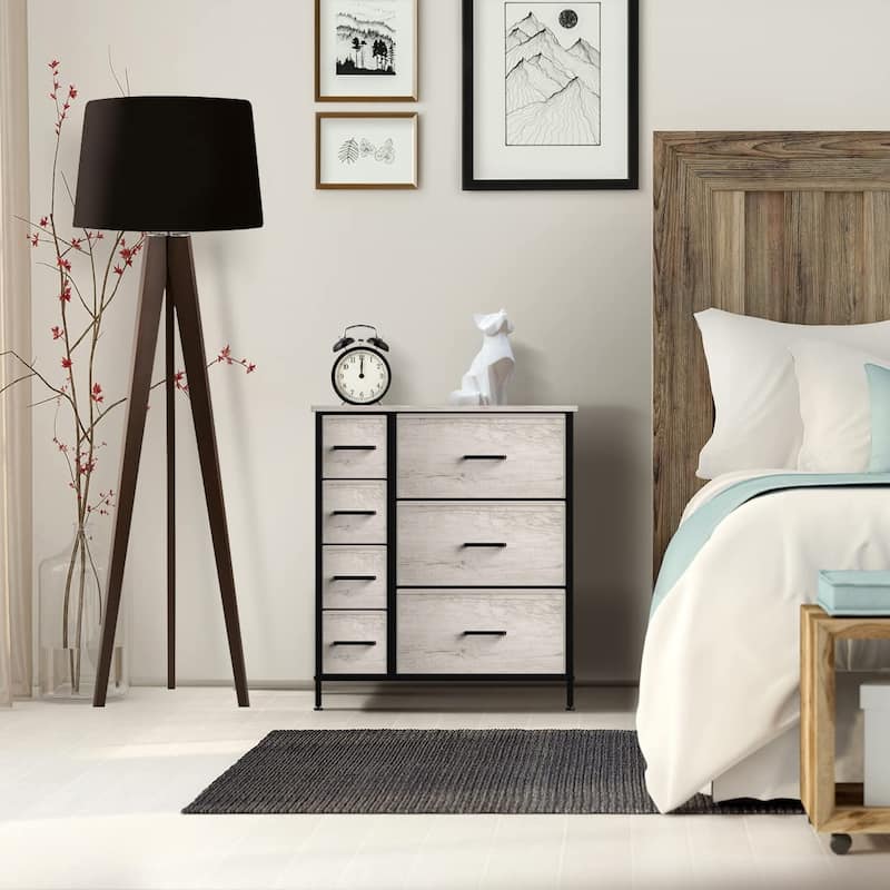 Dresser w/ 7 Drawers - Furniture Storage Tower Unit for Home, Bedroom
