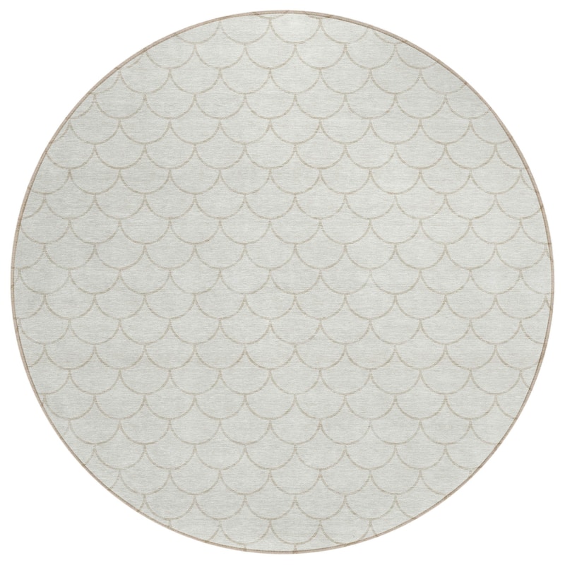 HomeRoots Geometric Transitional Rectangle Outdoor Rug