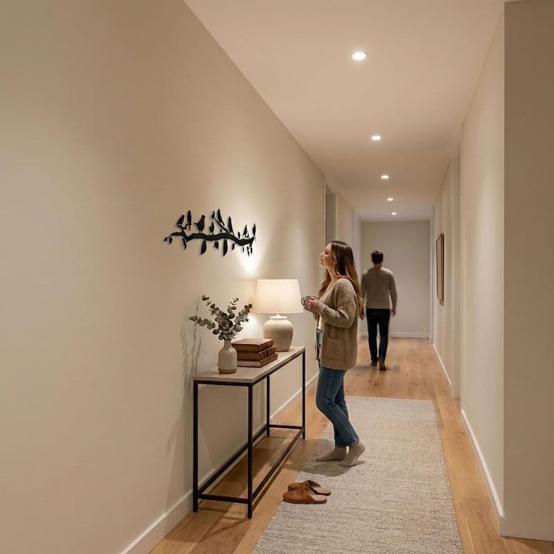 Birds and Branch Metal Wall Decor for Home and Outside