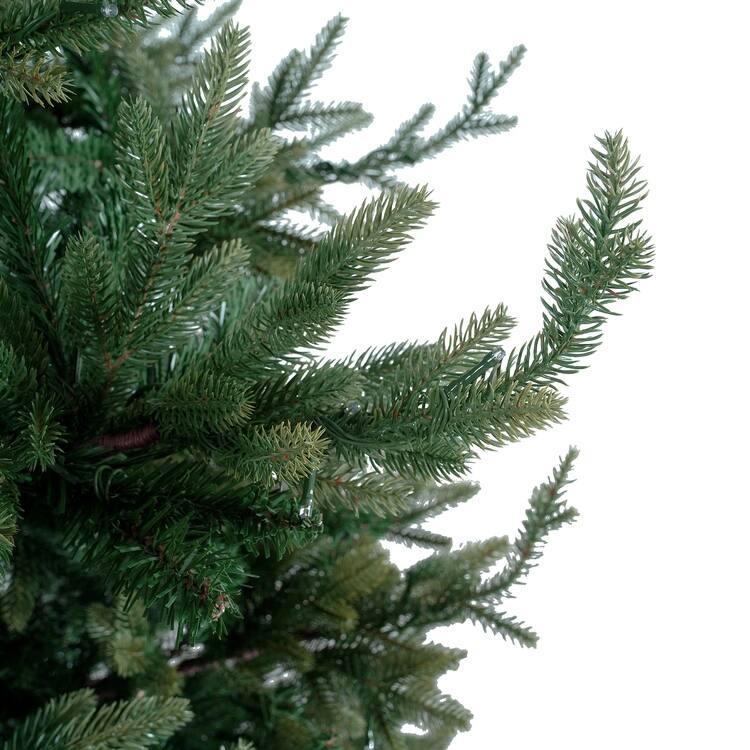 Kinsley Prelit Aritificial Christmas Tree, Realistic Traditional Christmas Tree with Lights
