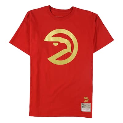 Mitchell & Ness Mens Midas Foil Tee Atlanta Hawks Graphic T-Shirt
