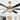 Oaks Aura 65in. Modern Crystal Ceiling Fan with Lights, 6-Speed Reversible DC Motor Ceiling Fan with Remote for Large Spaces
