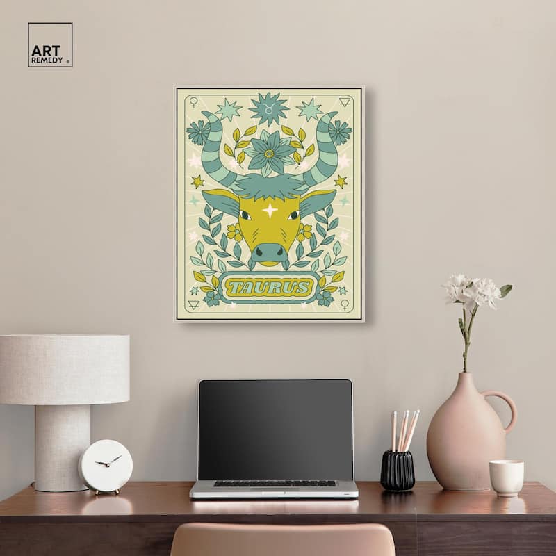 Taurus Stars Card Canvas by Art Remedy