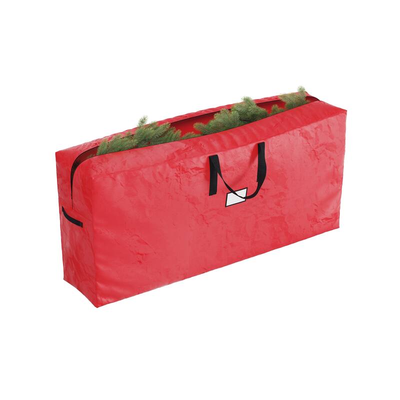 Elf Stor Red Christmas Tree Storage Bags Set Of 2 For 9 Ft Trees Durable - Set of 2, 9ft Tree