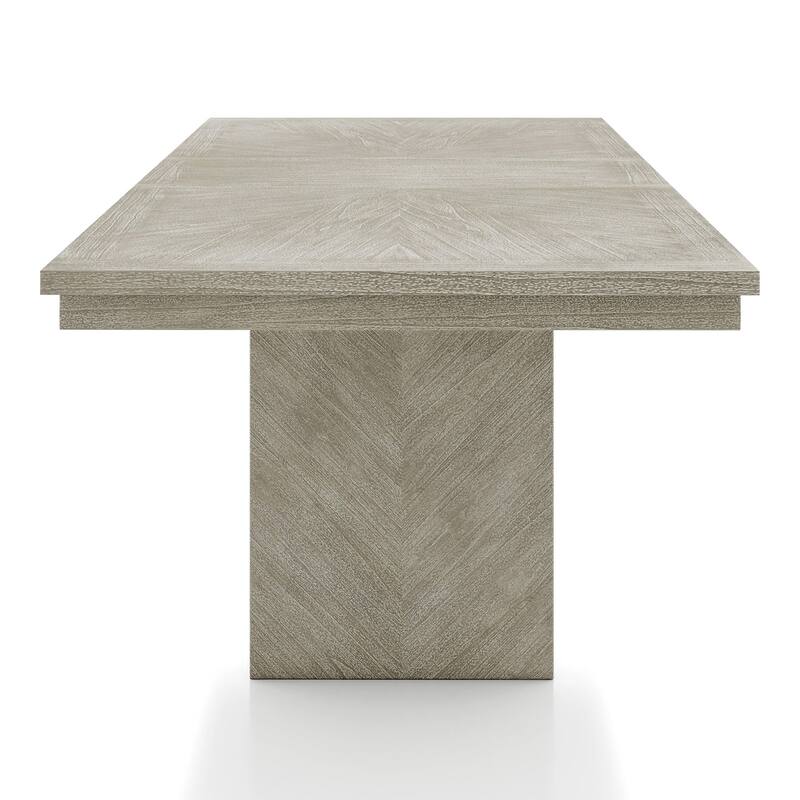 Furniture of America Yetaria Modern Farmhouse 6-Piece Natural Wood Dining Table Set