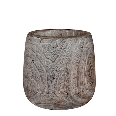 Lg. Boris Pot Brown 9.45"Dia -ST - D.Brown