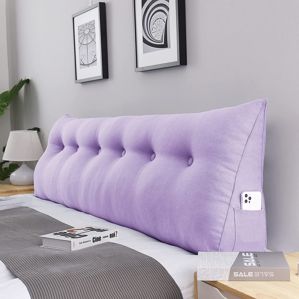 Oversized decorative top pillows for bed